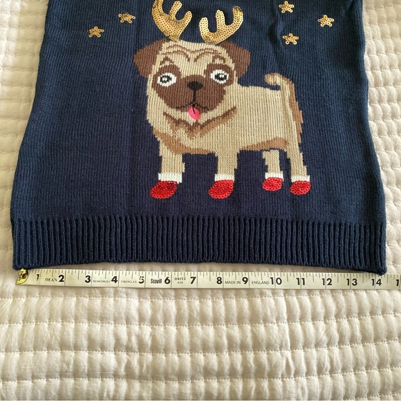 Holiday “Bah, Humpug!” sweater | Navy blue | Small - Picture 5 of 9